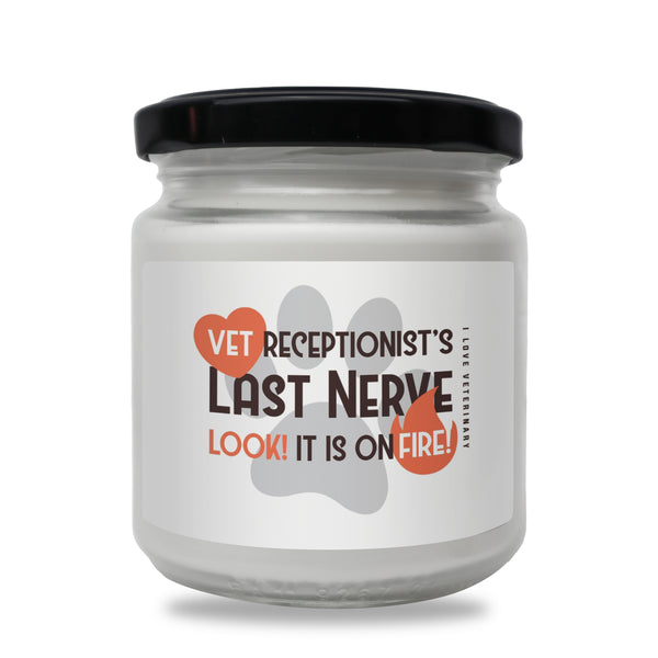 Veterinary Receptionist's last nerve (Orange) Scented Soy Candle-Candles-I love Veterinary