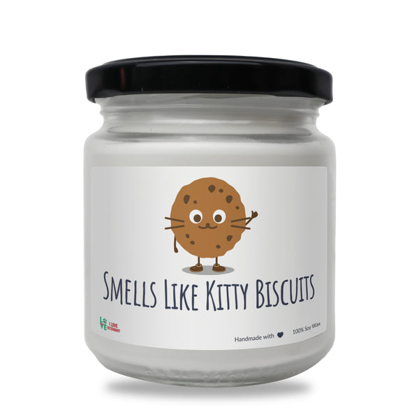 Smells like Kitty Biscuits Scented Soy Candle, 8oz-I love Veterinary