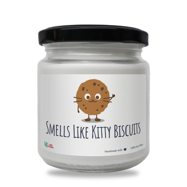 Smells like Kitty Biscuits Scented Soy Candle-Candles-I love Veterinary