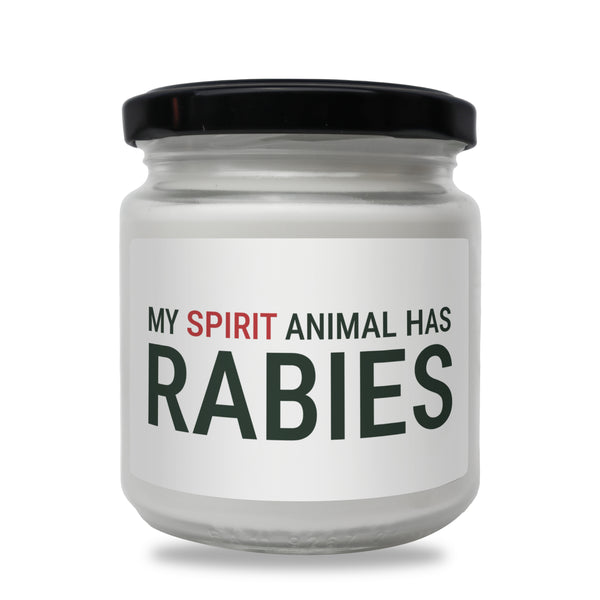 My spirit animal has rabies Scented Soy Candle-Candles-I love Veterinary