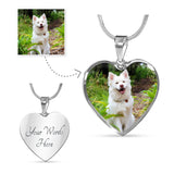 Heart Necklace with a photo of your pet-Custom Necklace-I love Veterinary