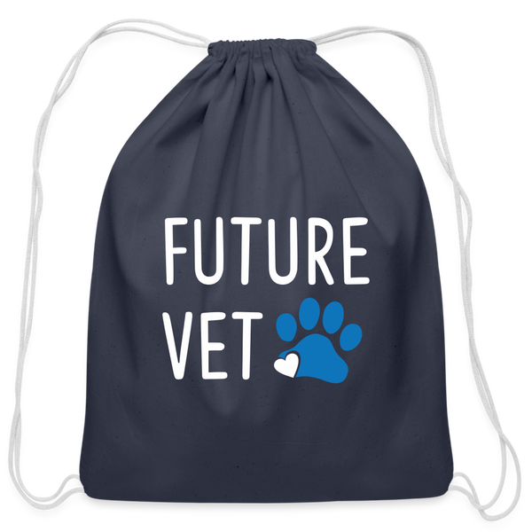 Future Vet Drawstring Bag-Cotton Drawstring Bag | Q-Tees Q4500-I love Veterinary