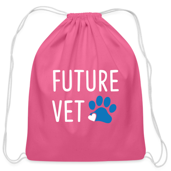 Future Vet Drawstring Bag-Cotton Drawstring Bag | Q-Tees Q4500-I love Veterinary