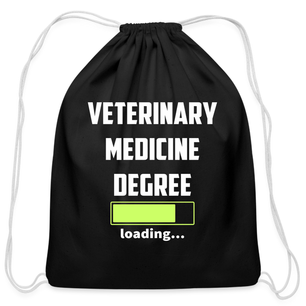Veterinary medicine degree loading Drawstring Bag-Cotton Drawstring Bag | Q-Tees Q4500-I love Veterinary