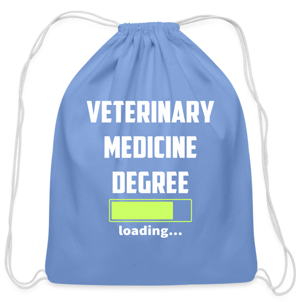 Veterinary medicine degree loading Drawstring Bag-Cotton Drawstring Bag | Q-Tees Q4500-I love Veterinary