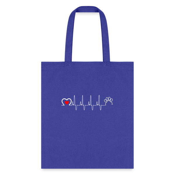 Animal Love Beat Tote Bag, Shoulder Bag, Gift for Animal Lover, Pet Lover, Graduation, Birthday, Appreciation Gift, DVM, Gift For Vet-Tote Bag | Q-Tees Q800-I love Veterinary