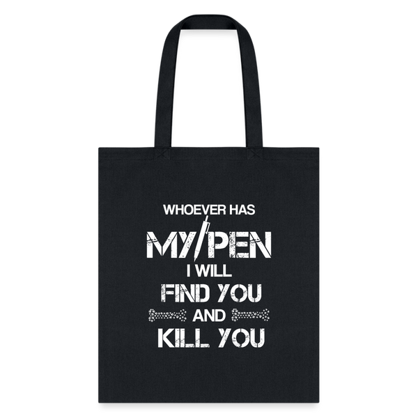 My Pen Cotton Tote Bag-Tote Bag | Q-Tees Q800-I love Veterinary