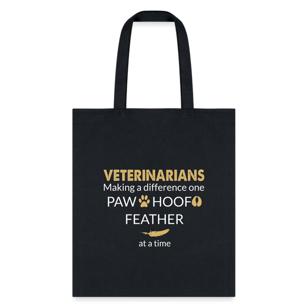 Making a Difference Tote Bag-Tote Bag | Q-Tees Q800-I love Veterinary