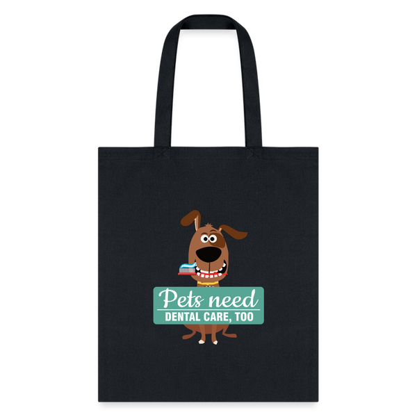 Veterinary - Pet Dental Health Cotton Tote Bag-Tote Bag | Q-Tees Q800-I love Veterinary