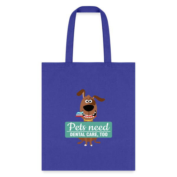 Veterinary - Pet Dental Health Cotton Tote Bag-Tote Bag | Q-Tees Q800-I love Veterinary