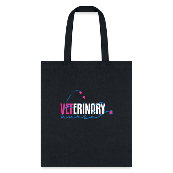Veterinary NURSE, stethoscope Cotton Tote Bag-Tote Bag | Q-Tees Q800-I love Veterinary