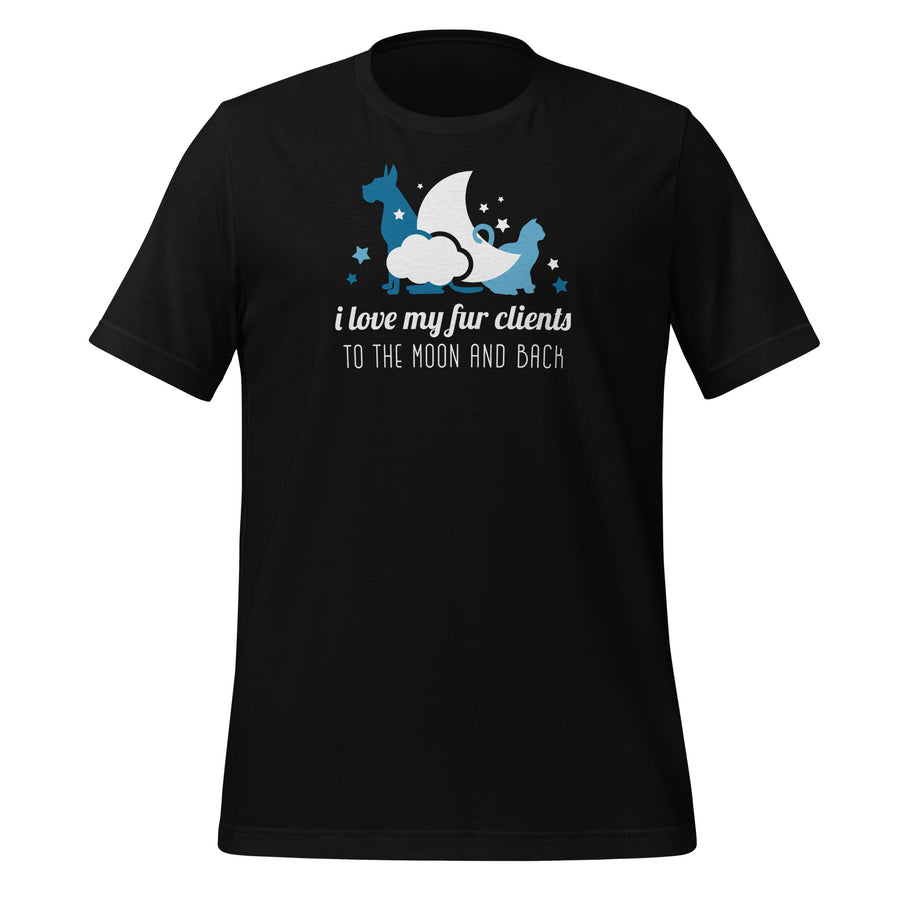 I love my fur clients Unisex T-Shirt | Bella + Canvas 3001-I love Veterinary