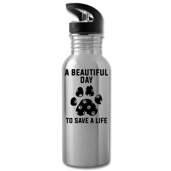 A beautiful day to save a life 20oz Water Bottle-Water Bottle | BestSub BLH1-2-I love Veterinary