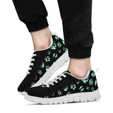 Animal Footprints Teal Gradient - Women's Sneakers-Sneakers-I love Veterinary