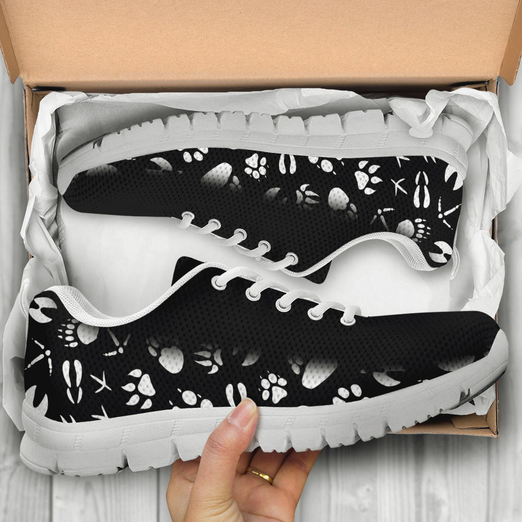 Animal Footprints - Women's Sneakers-Sneakers-I love Veterinary