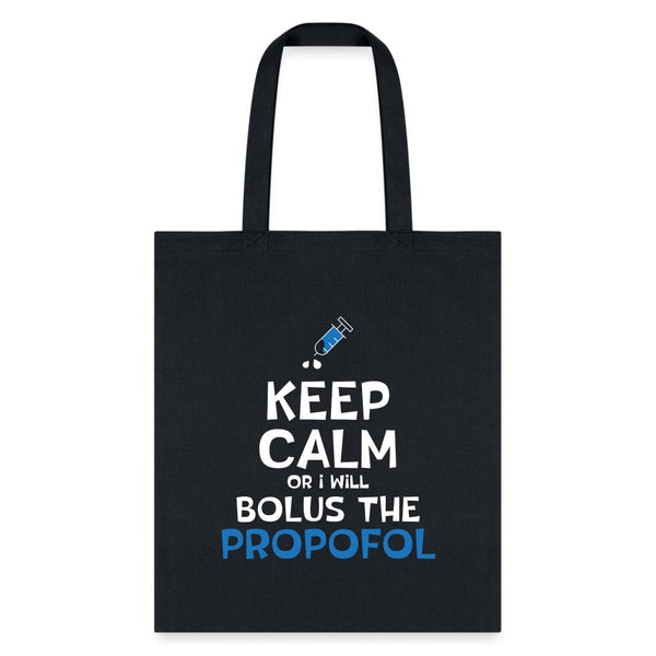 Bolus the Propofol Tote Bag-Tote Bag | Q-Tees Q800-I love Veterinary