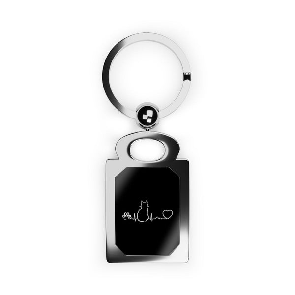 Cat Pulse Keychain-Keychains-I love Veterinary