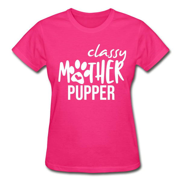 Classy mother pupper Gildan Ultra Cotton Ladies T-Shirt-Ultra Cotton Ladies T-Shirt | Gildan G200L-I love Veterinary
