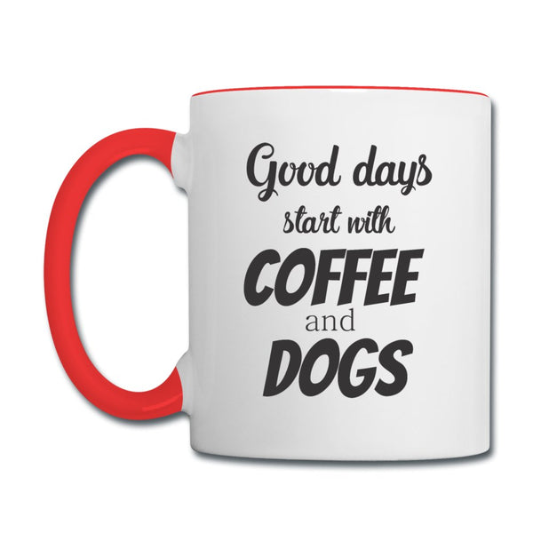 Coffee and dogs Contrast Coffee Mug-Contrast Coffee Mug | BestSub B11TAA-I love Veterinary