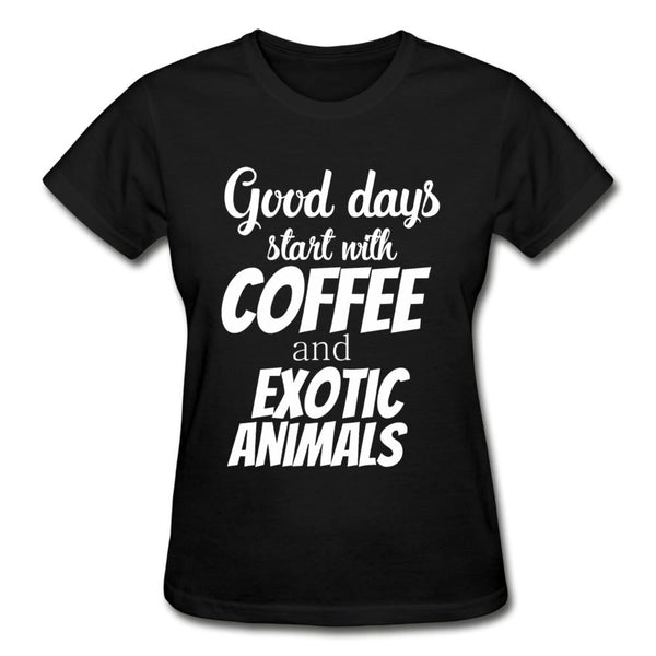 Coffee and exotic animals Gildan Ultra Cotton Ladies T-Shirt-Ultra Cotton Ladies T-Shirt | Gildan G200L-I love Veterinary