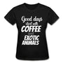 Coffee and exotic animals Gildan Ultra Cotton Ladies T-Shirt-Ultra Cotton Ladies T-Shirt | Gildan G200L-I love Veterinary