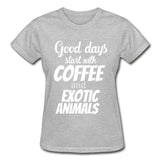 Coffee and exotic animals Gildan Ultra Cotton Ladies T-Shirt-Ultra Cotton Ladies T-Shirt | Gildan G200L-I love Veterinary