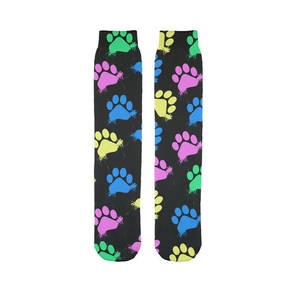 Colorful Paws Sublimation Tube Sock-Sublimation Sock-I love Veterinary