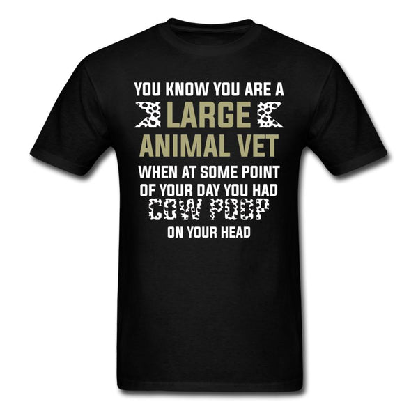 Cow poop on your head Unisex T-shirt-Unisex Classic T-Shirt | Fruit of the Loom 3930-I love Veterinary