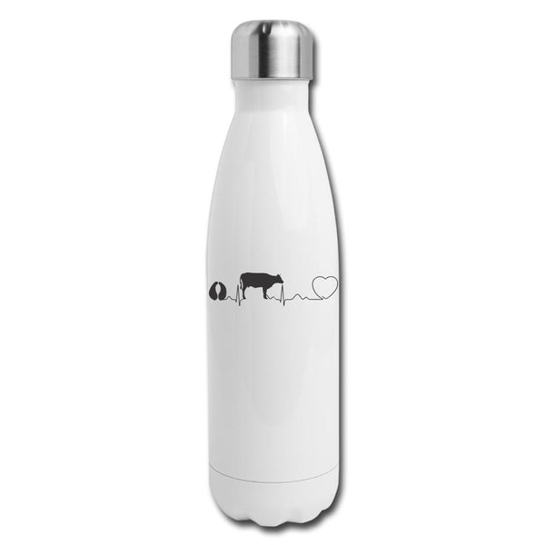 Cow pulse Insulated Stainless Steel Water Bottle-Insulated Stainless Steel Water Bottle | DyeTrans-I love Veterinary
