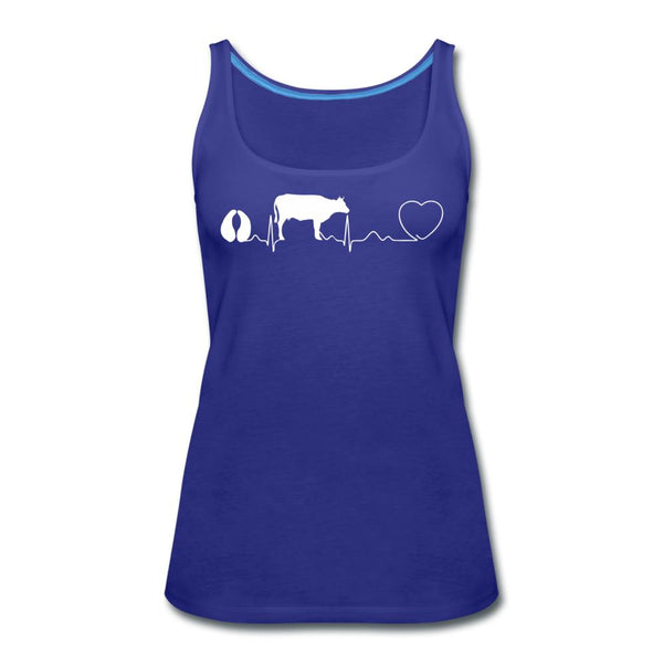 Cow pulse Women's Tank Top-Women’s Premium Tank Top | Spreadshirt 917-I love Veterinary