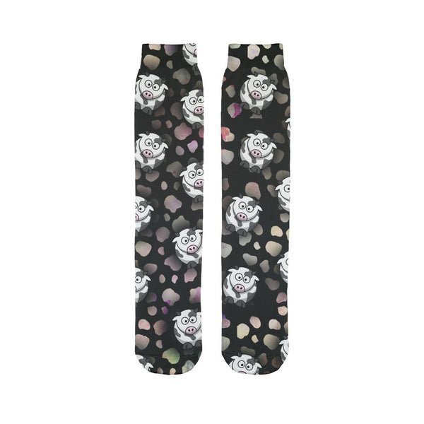 Crazy Cows Sublimation Tube Sock-Sublimation Sock-I love Veterinary