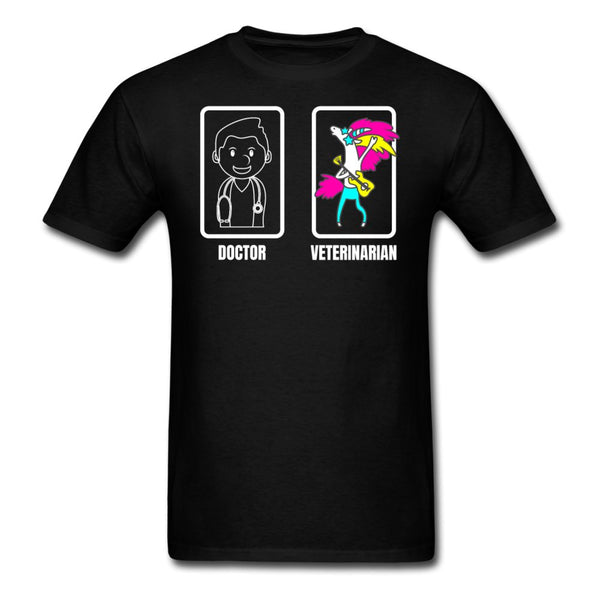 Doctor vs Veterinarian Unisex T-Shirt-Unisex Classic T-Shirt | Fruit of the Loom 3930-I love Veterinary