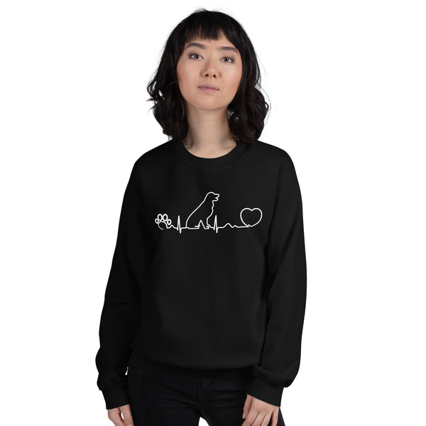 Dog heartbeat Crewneck Sweatshirt-Unisex Crewneck Sweatshirt | Gildan 18000-I love Veterinary