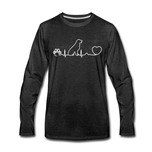 Dog heartbeat Men's Premium Long Sleeve T-Shirt-Men's Premium Long Sleeve T-Shirt | Spreadshirt 875-I love Veterinary