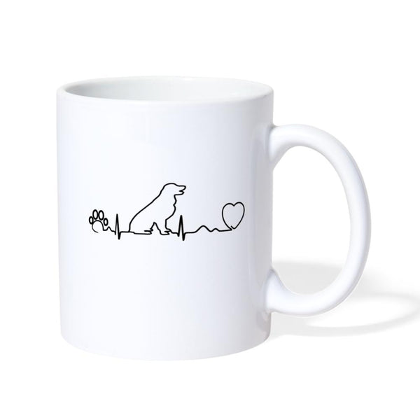 Dog heartbeat White Coffee or Tea Mug-Coffee/Tea Mug | BestSub B101AA-I love Veterinary