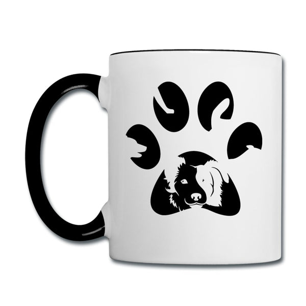 Dog Pawprint Contrast Coffee Mug-Contrast Coffee Mug | BestSub B11TAA-I love Veterinary