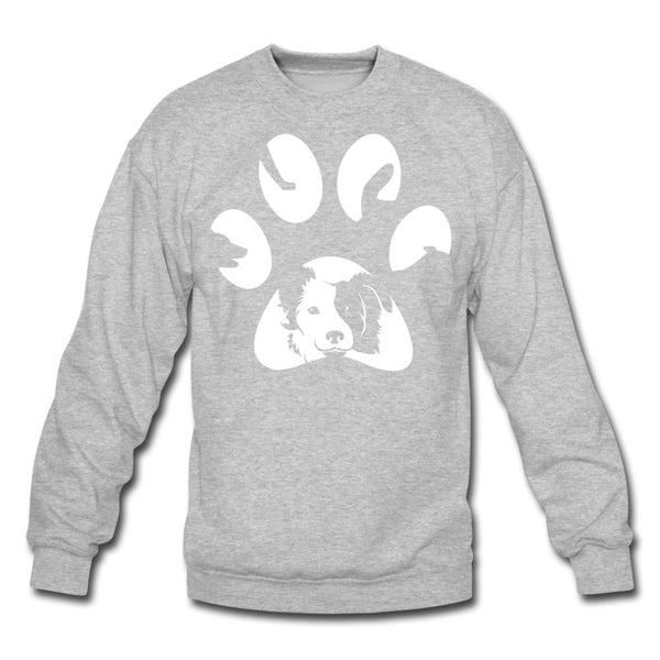 Dog Pawprint Crewneck Sweatshirt-Unisex Crewneck Sweatshirt | Gildan 18000-I love Veterinary