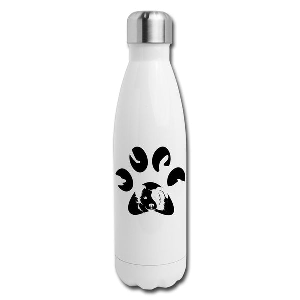 Dog Pawprint Insulated Stainless Steel Water Bottle-Insulated Stainless Steel Water Bottle | DyeTrans-I love Veterinary