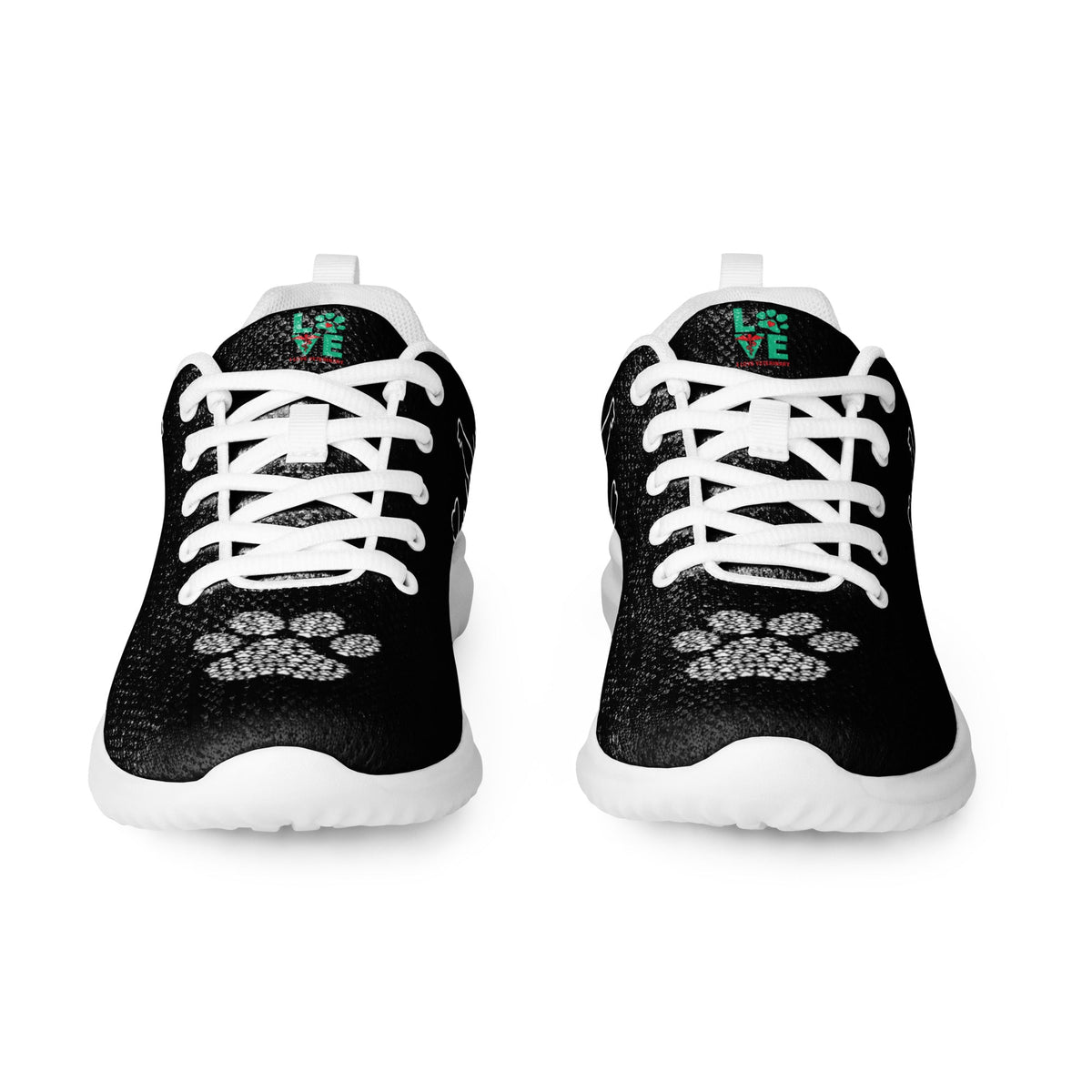 Dog Pulse with Paw Print Women's athletic shoes-Women's Athletic Shoes-I love Veterinary