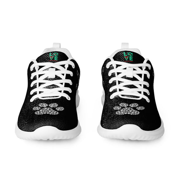 Dog Pulse with Paw Print Women's athletic shoes-Women's Athletic Shoes-I love Veterinary