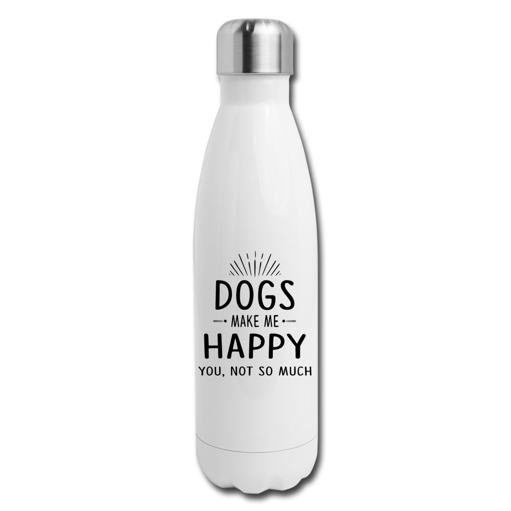 Dogs make me happy Insulated Stainless Steel Water BottleDogs make me happy  Insulated Stainless Steel Water Bottle – I love Veterinary