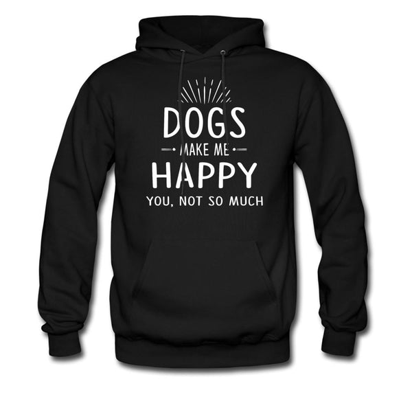 Dogs make me happy Unisex Hoodie-Men's Hoodie | Hanes P170-I love Veterinary
