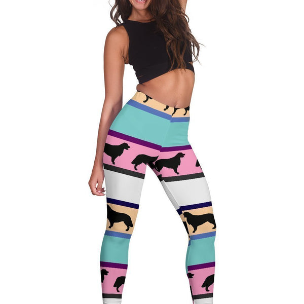 Dogs Pattern Leggings-Leggings-I love Veterinary