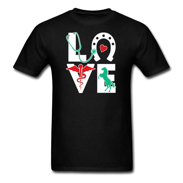 Equine Love Unisex T-shirt-Unisex Classic T-Shirt | Fruit of the Loom 3930-I love Veterinary