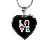Equine Veterinarian Jewelry Gift Luxury Heart Necklace - Equine Love-Necklace-I love Veterinary