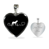 Equine Veterinarian Jewelry Gift Luxury Heart Necklace - Horse pulse-Necklace-I love Veterinary