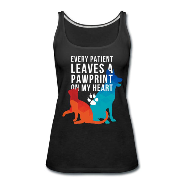 Every patients leaves a pawprint on my heart Women's Tank Top-Women’s Premium Tank Top | Spreadshirt 917-I love Veterinary