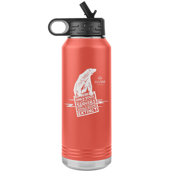 ezyVet Polar Bear 32oz Water Bottle-Water Bottle Tumbler-I love Veterinary