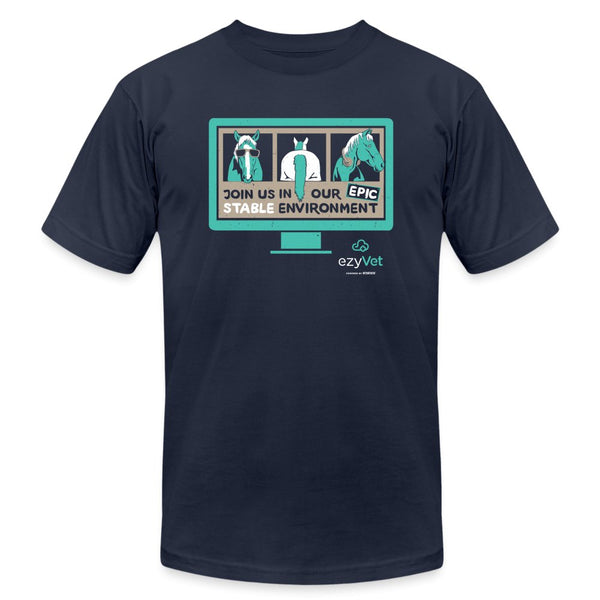 ezyVet Stable Unisex T-shirt-Unisex T-Shirt | Bella + Canvas 3001-I love Veterinary