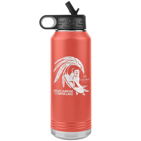 ezyVet Surf Dog 32oz Water Bottle-Water Bottle Tumbler-I love Veterinary